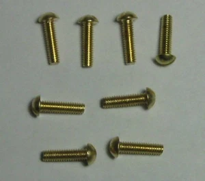 Tornillo ranurado cabeza redonda de latón 8-32 x 5/8" cantidad (8) - Imagen 1 de 3
