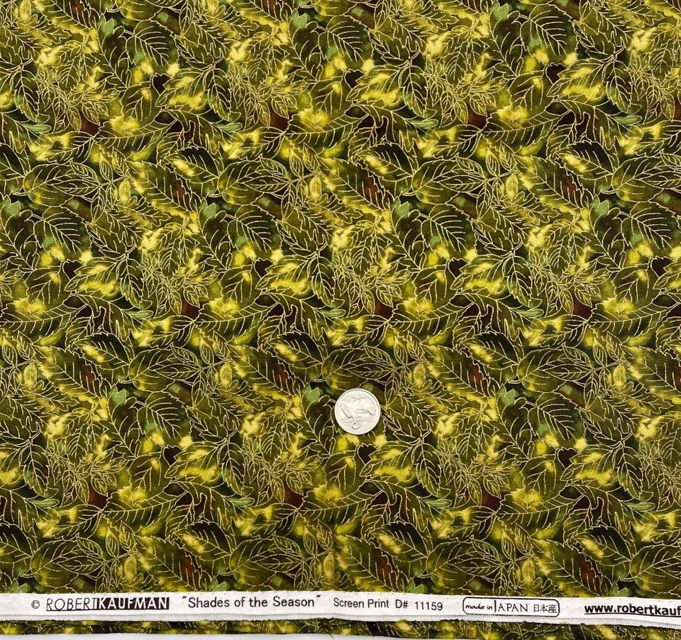 SOMBRAS DE LA TEMPORADA #11159 Robert Kaufman Hecho en Japón Tela de Algodón 1.33 yardas Foto 1 de 1