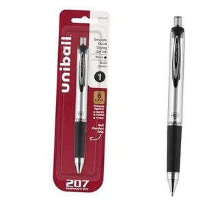 Uniball Signo 207 Impact RT Retractable Gel Pen, 1 Black Pen, 1.0mm Bold Point - Picture 1 of 6