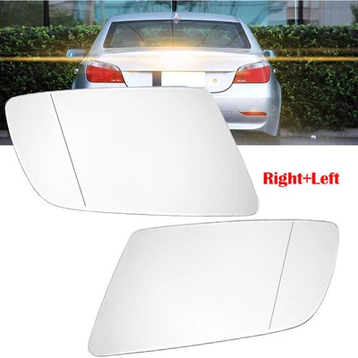 Fits For BMW E60 E61 E63 E64 525i 530i 535i Heated Left+Right Side Mirror Sxscwa - Image 1 of 4