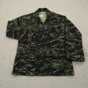 Chaqueta Militar De Colección Años 80 Grande Sombra Tigre Rayas Camuflada Real Ejército Tailandés Inclinada Hombres - Imagen 1 de 11