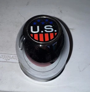 U.S. MAGS WHEELS CAP 89-8022 CHROME CENTER Hub Cover Two Push Through Vintage - Picture 1 of 9