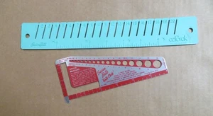 Susan Bates Colorak Garn Farbe Organizer 6 Zoll Lineal 20 Fächer und Strick Karo USA - Bild 1 von 4