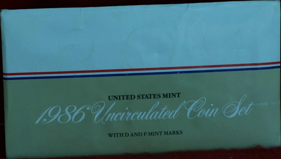 Uncirculated 1986 U.S. Mint Set P & D Mint - Image 1 of 1