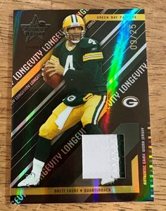 2004 Donruss Leaf Rookies & Stars Longevity Brett Favre #34 09/25 - Picture 1 of 2