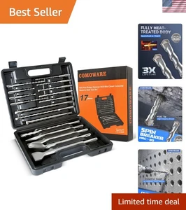 Set punte da trapano rotanti in carburo di precisione 17 pezzi con custodia per muratura - Foto 1 di 11