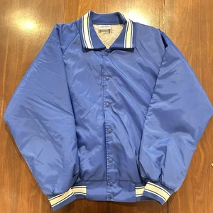 Vintage Hartwell Satin Bomber Jacket Spuds n Suds Size Large Made in USA - Bild 1 von 6