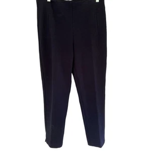 Chico's Women's So Slimming Pants Sz 1 Med High Rise Navy Stretch Straight Leg - Picture 1 of 6