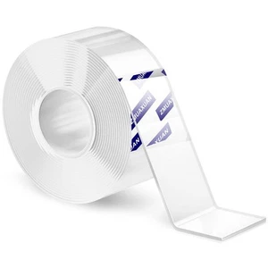 Strong Nano Double Sided Tape Heavy Duty Mounting,Clear Removable Wall Sticky... - Picture 1 of 9