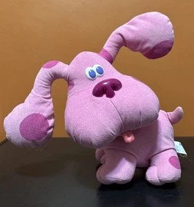Vintage 1999 Tyco Blues Clues Magenta Talking Sounds Dog Plush Stuffed Animal - Picture 1 of 12