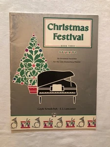 Christmas Festival Book Three Songbook (19 Favorites for the Late Elem. Pianist) - Picture 1 of 4
