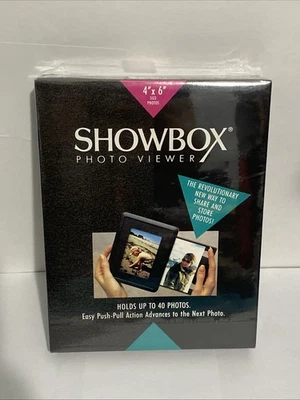 Shoebox Photo Viewer 4" x 6" Photos Holds Up to 40 - Easy Action To Next Photo - Image 1 of 4
