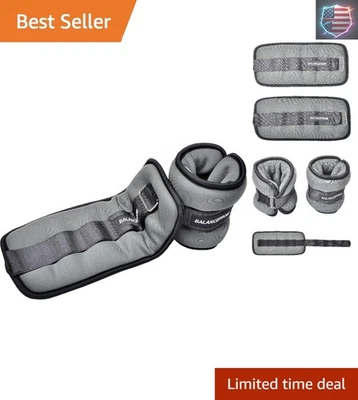 Pesas de tobillo de neopreno 6 lb - transpirables, ajustables para todos los niveles de condición física Foto 1 de 4