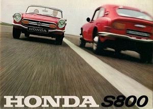 Honda S800 1967-69 UK Market Foldout Sales Brochure Coupe Convertible - Picture 1 of 1