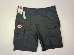 WRANGLER CARGO SHORTS Size W36" Men`s Relaxed Fit Dark Grey - BNWT - Picture 1 of 5
