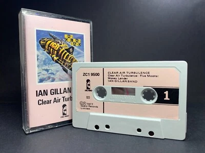 Ian Gillan Band CLEAR AIR TURBULENCE Cassette ZC1 9500 **RARE PINK LABEL 1977** - Image 1 of 4