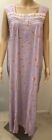 ONLY NECESSITIES NIP Women's Size M Lavender Floral Sleeveless Long Nightgown