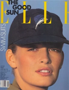 1988 Elle Vintage Fashion Magazine Estelle Lefebure Cindy Crawford Swimsuits 80s - Picture 1 of 12