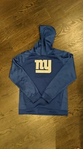 EUC NY Giants Youth Blue Hoodie White NYG logo Size XL 18 Boys - Picture 1 of 3