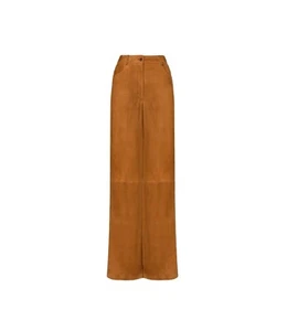 Alberta Ferretti Lambskin Leather Trousers - Picture 1 of 8