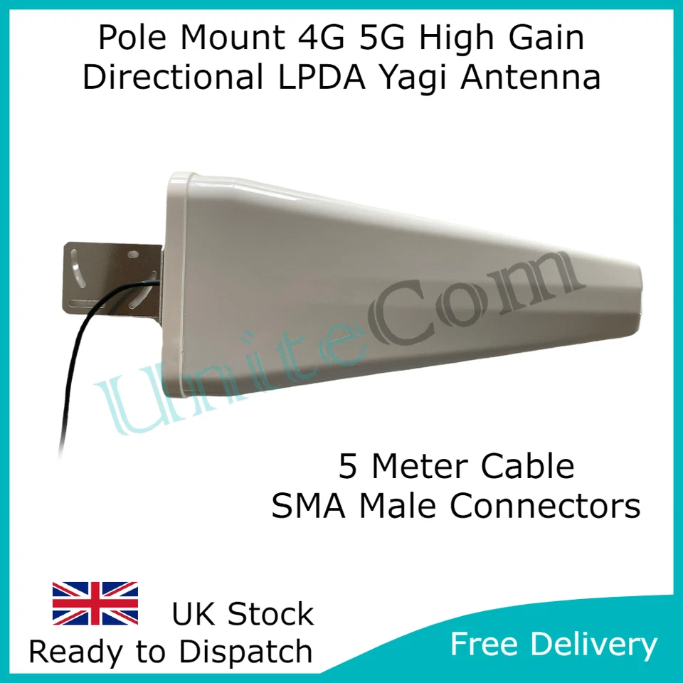 4G 5G High Gain Richtantenne LPDA Yagi 5M Antenne Drei 02 Vodafone EE LTE