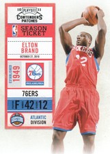 2010-11 Playoff Contenders Patches NBA #63 Elton Brand 