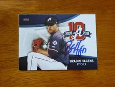 BRADIN HAGENS SIGNED BASEBALL CARD 2018 RENO ACES AUTOGRAPH ARIZONA DIAMONDBACKS