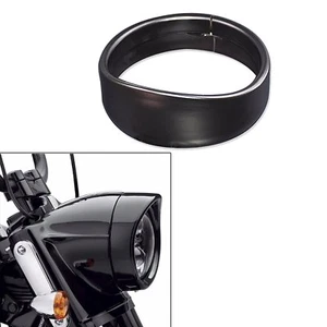 Anillo/visera negra Eagle Lights 5 3/4" para Harley Davidson - Imagen 1 de 2