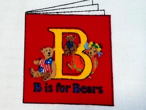 Stoff "B" IS FOR BEAR 1yd x WOF Kinderbuch oder QUILT VIP Cranston Vintage - Bild 1 von 9