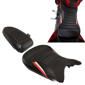 Red Driver Bench Passenger Seat Cowl Cushion Pad For BMW S1000RR M1000RR 2019-23 - Foto 1 di 11