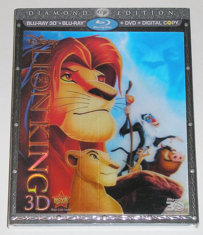 Disney Blu-ray 3D Combo - The Lion King (Blu-ray 3D/Blu-ray/DVD, 2011) USED - Image 1 of 1