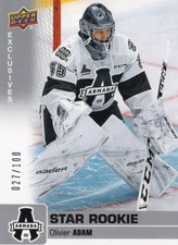 2019/20 Upper Deck CHL Exclusives (#345) - OLIVIER ADAM (027/100)