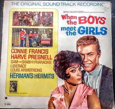 WHEN THE BOYS MEET THE GIRLS - O.S.T - LP -" NEW, FACTORY SEALED " MGM 4334 - Image 1 of 2