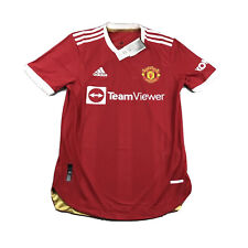 Adidas Manchester United Jersey Shirt Mens Small Red Team Viewer HeatDry NWT