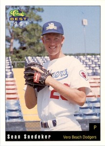 1991 Vero Beach Dodgers Classic/Best #12 Sean Snedeker