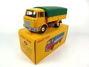 DINKY TOYS, BERLIET GAK 4x2 Yellow & Green Coated Carrier - ATLAS Edition, Chess... - Picture 1 of 4