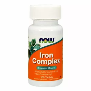 Iron Complex 100 Tabs By Now Foods - Picture 1 of 1