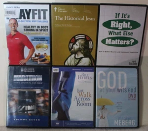 6 Christian DVD lot PrayFit The Historical Jesus Marathon journal for men Got - Imagen 1 de 7