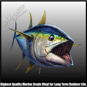 YELLOWFIN TUNA - 210mm x 175mm - DECAL - BOAT CAR ESKY - Picture 1 of 1