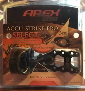 BRAND NEW Apex Accu-Strike Pro Select 3 pin sight. Fully Assembled. - Picture 1 of 3