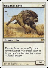 Savannah Lions - Foil 9th Edition LP MTG