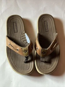 Sandali da uomo in pelle di ciliegia perizoma scarpe da barca da spiaggia top sider - Foto 1 di 9