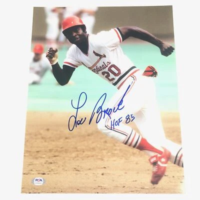 Lou Brock signed 11x14 photo PSA/DNA St. Louis Cardinals Autographed - Image 1 of 3