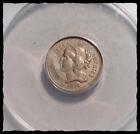 1874 Three Cent Nickel  Original  Anacs Graded Au-50  #2D20