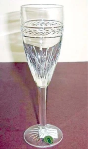Waterford Crystal LAUREL Band Champagne Flute Made in Ireland 6 oz. #117888 New - Picture 1 of 5