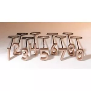 Freeze Branding Iron Brass Set 3" 0-8 Numbers Cattle Identification Brand - Picture 1 of 1