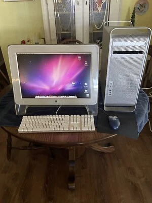 Mac Apple Titanium Desktop Computer With Apple Monifor 1.25Tb Xeon Duo Core - Image 1 of 4