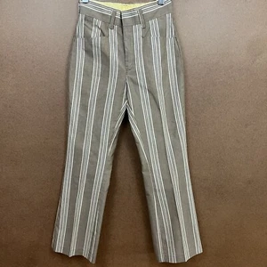 VTG 60s Towncraft Striped Trousers Sz 14 Waldes Zip 24x26.5 - Picture 1 of 6