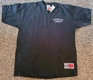 Vintage 90s Wilson Pro 5000 Graphic Black Short Sleeve T-shirt Men's Large NEW - Picture 1 of 9