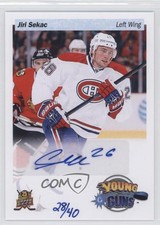 2015 Upper Deck Spring Expo Priority Signings Young Guns /40 Jiri Sekac Auto